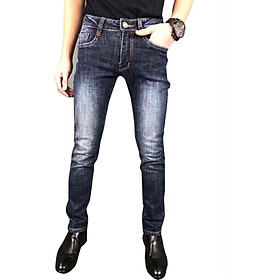 Quần Jean Nam Hạnh Phúc Bạc Gối 06 - Đen (Size