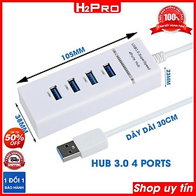 Mua Bộ chia 4 cổng USB 3.0 H2PRO  dây dài 30cm  truyền tải tốc độ cao 5GBPS