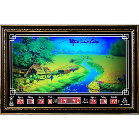 Mua Đồng hồ Lịch Vạn Niên CT Cát Tường _Tranh Đồng Quê 68Q444