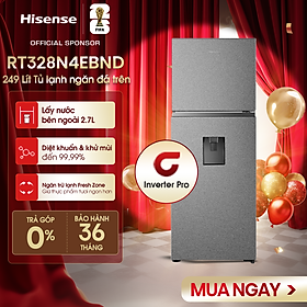|SP MỚI 2025| Tủ lạnh Hisense Inverter 249 lít RT328N4EBND Kháng khuẩn Khử mùi, Bảo hành 3 năm - HÀNG CHÍNH HÃNG