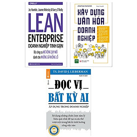 Combo Kỹ Năng Xây Dựng Và Phát Triển Doanh Nghiệp Hàng Đầu: Doanh Nghiệp Tinh Gọn - Bộ Công Cụ Mở Rộng Quy Mô Dành Cho Những Gã Khổng Lồ + Xây Dựng Văn Hóa Doanh Nghiệp + Đọc Vị Bất Kỳ Ai - Áp Dụng Trong Doanh Nghiệp (Bộ 3 Cuốn Sách Kinh Tế Bán Chạy / Tặng Kèm Bookmark Happy Life)