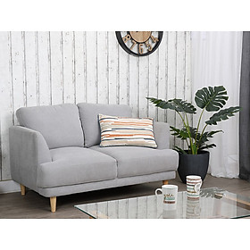 Ghế sofa đôi  WILEY khung gỗ chắc chắn, đệm bọc vải cao cấp xám nhạt | Index Living Mall - Phân phối độc quyền tại Việt Nam