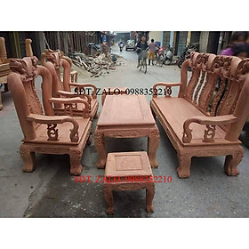 Mua Bộ bàn ghế gỗ phòng khách minh quốc đào gỗ hương đá