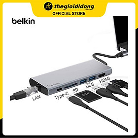 Mua Adapter chuyển đổi Type C 6 in 1 Belkin F4U092 Xám - Hàng chính hãng