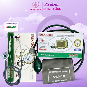 Máy đo huyết áp cơ ALKATO AK2-0811 - Bộ kiểm tra sức khỏe tại nhà gồm: Máy đo và tai nghe