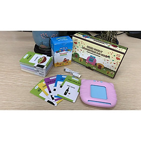 Máy đọc thẻ flashcard song ngữ Anh-Việt, 224 từ vựng, không có sóng điện từ, pin 380mah. - Hồng