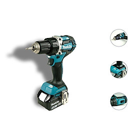 MÁY KHOAN VẶN VÍT DÙNG PIN 18V (30N.M/54N.M) MAKITA DDF484RFE (02 PIN LION 18V/3.0AH – 01 ĐẾ SẠC PIN) - HÀNG CHÍNH HÃNG