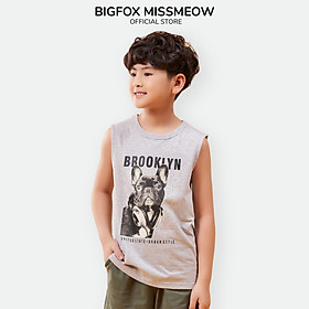 Set Bộ Quần Áo Ba Lỗ Sát Nách Cho Bé Trai Bigfox, Size Đại, BROOKLYN 3-11, Chất Cotton