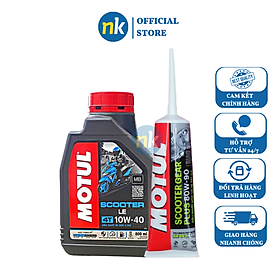 Hình ảnh Review [Mẫu Mới] Motul Scooter 10W40 800ml tặng Motul Gear Oil 80W90 120ml nhớt hợp số nhớt máy xe tay ga