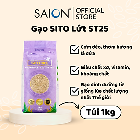 Gạo Lứt ST25 Sito Rice 1kg