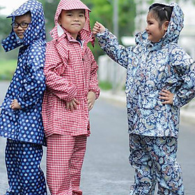 Mua Bộ Quần Áo Mưa Vải Dù Số Cho Bé Chống Thấm