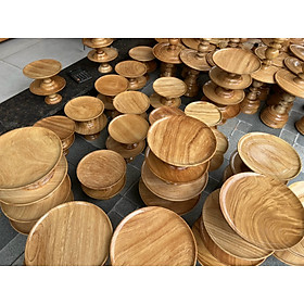 Mua Đĩa gỗ gõ chưng hoa quả bàn thờ 28cm