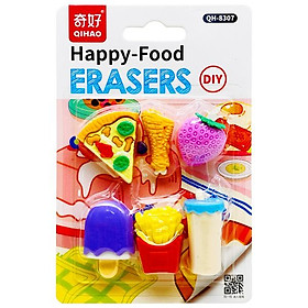 Vỉ Gôm Tẩy Happy Food DIY - Qihao QH8307 - Mẫu 2