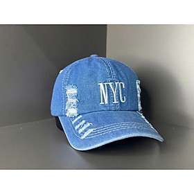 Nón kết, mũ lưỡi trai NYC phối vải jeans form đẹp thời trang đường phố siêu đẹp