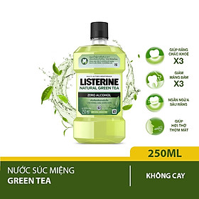 Nước Súc Miệng ngừa sâu răng Listerine natural green tea 250ml - 100953222