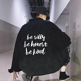 Áo khoác jean UNISEX NAM NỮ Noble Fashion cao cấp TÚI HỘP