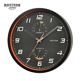 Mua Đồng hồ treo tường Nhật Bản Rhythm CFG722NR02 – Kt 26.5 x 4.2cm  760g Vỏ nhựa  Dùng PIN