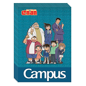 Lốc 5 Cuốn Vở A4 Kẻ Ngang Có Chấm Campus Conan Group NB-A4CN200- ĐL 70 (200 Trang) - Mẫu Ngẫu Nhiên