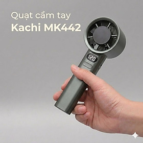 Quạt Cầm Tay Kachi MK442 – 120 Cấp Độ Gió Tuabin, Màn Hình LED Hiển Thị Pin, Bảo Hành 18 Tháng - hàng chính hãng