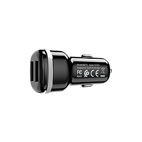Sạc xe hơi borofone bz13, bz-13 - 2 cổng usb - hàng chính hãng