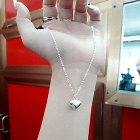 Dây chuyền tim bạc liền mặt  YN JEWELRY