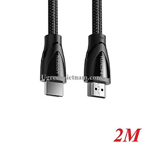 Cáp tín hiệu HDMI 2.1 dài 1M 1.5M 2M Ultra HD 8K @ 60Hz Ugreen 80401 80402 80403 Cao Cấp - Hàng chính hãng