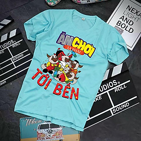 Áo phông phong cách trẻ trung in họa tiết Ăn Chơi là phải Tới Bến form Unisex chất thun đẹp