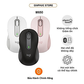 Chuột không dây Logitech SIGNATURE M650 Wireless/Bluetooth - Hàng Chính Hãng