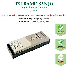 Mua Đá Mài Nhật Bản Naniwa kèm Đế ABS  Mặt Siêu Tinh - Mài Siêu Bén  NAT: #8000D | 185x65x15mm | Độ Sắc Bén Siêu Cao