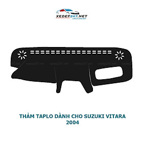 Thảm Taplo dành cho xe Suzuki Vitara 2004 đến 2015 chất liệu Nhung, da Carbon, da vân gỗ