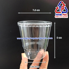 Mua 100 Ly hàng không - Ly nhựa cứng có nắp - Ly nhựa cứng 200ml - Ly nhựa PS hàng không - có nắp