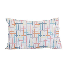 Mua Vỏ gối nằm DELINA vải cotton mềm mịn  vỏ nền trắng phối họa tiết caro nhiều màu  kích thước 50x70cm | Index Living Mall - Phân phối độc quyền tại Việt Nam