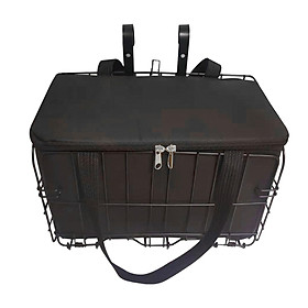 Front Handlebar Bike Basket with Storage Bag Cat Carrier for Riding Gear
