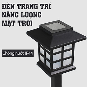 Đèn năng lượng mặt trời- Đèn cắm đất trang trí sân vườn hình ngôi nhà, IP chống mưa, chống bụi- K1607