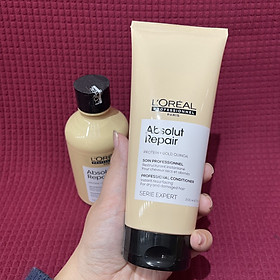 Bộ dầu gội xả phục hồi tóc L'oreal Serie Expert Absolut Repair Instant resurfacing