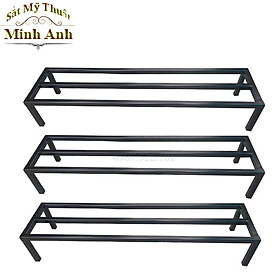 Mua Kệ sắt kê chậu cây.Rộng 15-20-25cm. Dài 50cm. Cao 10-15-20cm.hộp thép 16 x16 mm ( Hàng Chính Hãng )