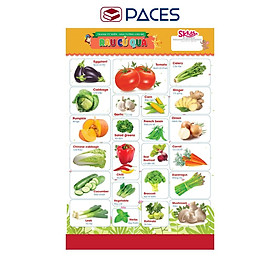 Tranh Treo Tường Cho Bé Học Về Thế Giới Xung Quanh Chủ Đề RAU CỦ QUẢ - Rau Củ Quả