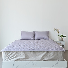 Mua Tấm Bảo Vệ Nệm Mattress Pad Clara Purple Gray Chần Bông Cao Cấp