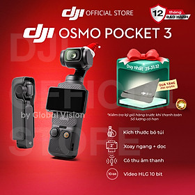 Mua Camera gimbal DJI Pocket 3 bỏ túi nhỏ gọn  quay video vlog sắc nét 4K 120fps (DJI OP 3) kèm thẻ nhớ - Hàng chính hãng