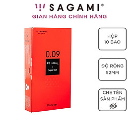 Bao cao su Sagami Super Dot 009 - Có gai nhỏ - Dày - Hộp 10 chiếc