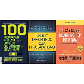 Combo Nâng Cao Hiệu Quả Hoạt Động Của Doanh Nghiệp - Bí Quyết Những Nhà Lãnh Đạo Tạo Nên Đội Nhóm Bất Khả Chiến Bại Và Thành Tích Thần Kỳ ( 100 Phương Pháp Truyền Động Lực Cho Đội Nhóm Chiến Thắng + Những Thách Thức Của Nhà Lãnh Đạo + Để Xây Dựng Doanh Nghiệp Hiệu Quả ) tặng kèm bookmark Sáng Tạo