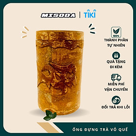 Hộp đựng trà Hương Quế Trà Bồng, 100% làm từ vỏ quế, chạm khắc tỷ mỷ, hương thơm nhẹ nhàng 9x12cm - Hàng Chính Hãng 