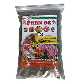 02 gói Phân dê sạch 100% Organic đã qua xử lí tốt cho Lan - cây cảnh và cây trồng gói 1Kg