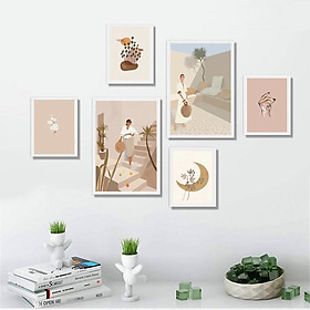 SET 6 TRANH TREO TƯỜNG KIM SA HIỆN ĐẠI MINIMALIST 3 THD97