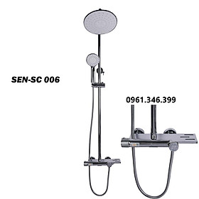 Sen cây tắm nóng lạnh sc006, có nút cố định nhiệt độ