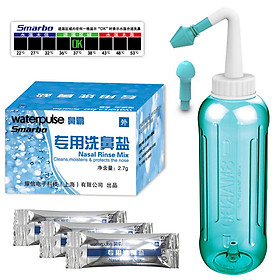 Bộ Xịt Rửa Mũi Kèm Muối Rửa + Tem Thử Nhiệt Smarbo