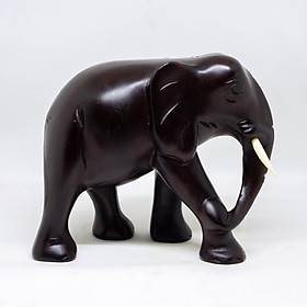 Tượng voi bằng gỗ trắc cao 15cm