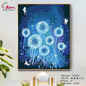 Mua Tranh tô màu theo số Gam hoa bồ công anh TT4339