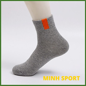 Vớ nam nữ cotton thoáng khí thấm hút mồ hôi co giãn thoải mái không xù chơi thể thao bóng đá