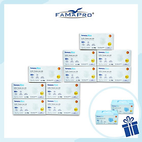 HỘP - FAMAPRO MAX - Khẩu trang y tế kháng khuẩn 4 lớp Famapro Max 40 cái hộp - COMBO 10 HỘP - TRẮNG